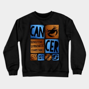 Zodiac CANCER Graffiti Box Series Crewneck Sweatshirt